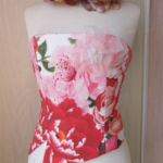 bustier fleur sur mannequin